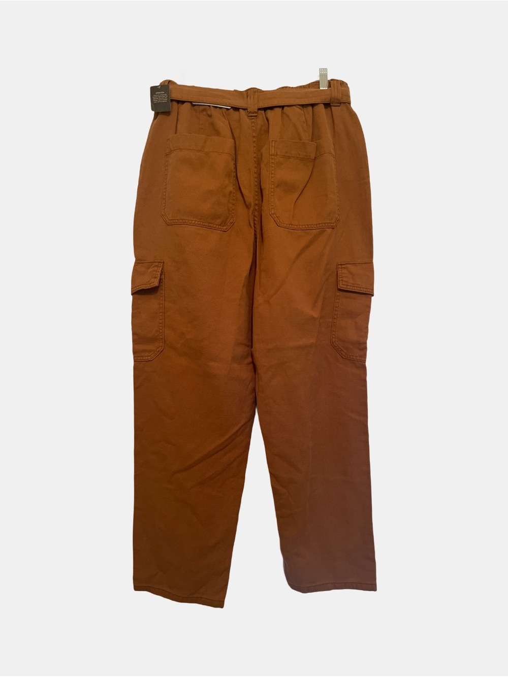 A.n.a Brown Highest Rise Tapered Belted Cargo Pants Women Size 14 - Picture 2 of 8